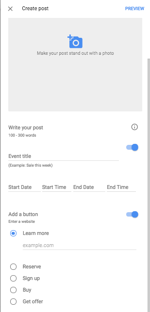 new google posts feature